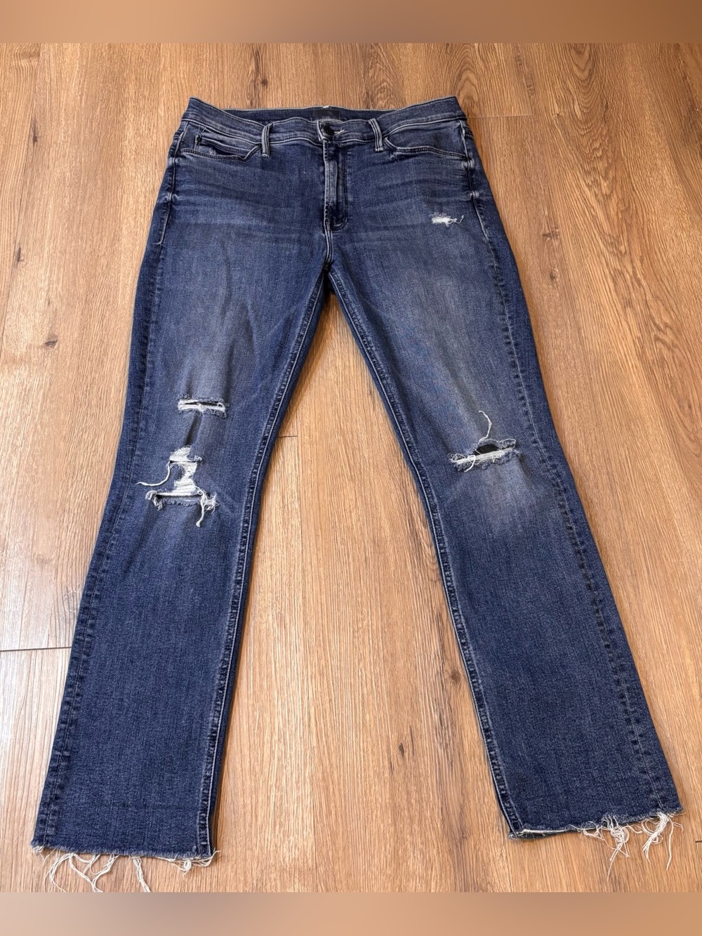 Mother Women’s The Mid Rise Dazzler Ankle Fray Weekend Warrior Jeans Size 31x27